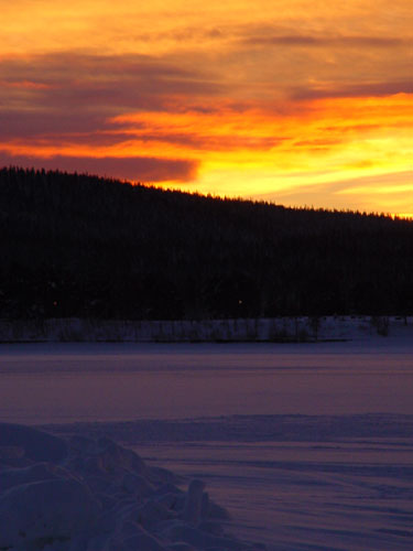 fiery skyscape