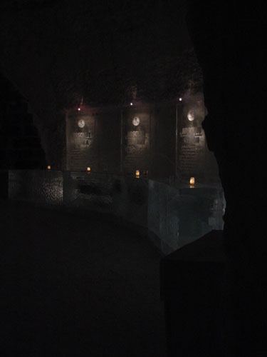 quiet time in the Absolut Ice Bar